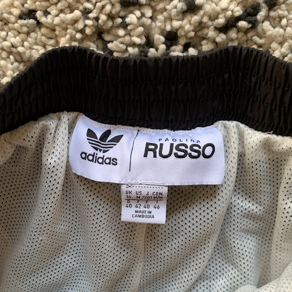 adidas Colorblock Track Pants in Orange, White, Tan and Black - Picture 9 of 16